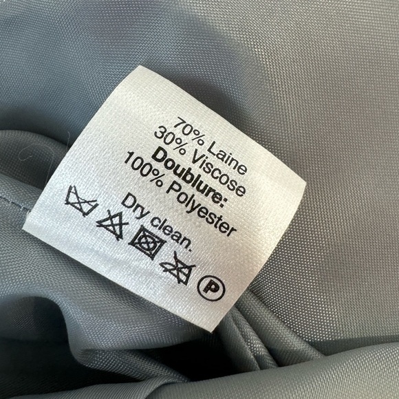 J. Crew Silver Wool Blend Mini Skirt (Size 0) - Picture 6 of 6